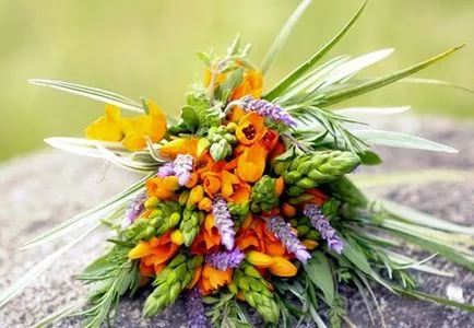 Букет от билки 15 зашеметяващи примери за красива сватба, оригинални, необичайни, стилни