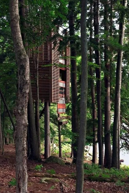 fa házak
