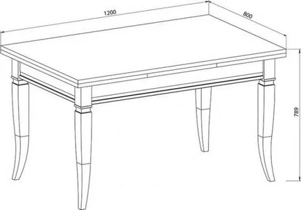 височина на маса - стандартни размери, за да отговарят на всички членове на семейството