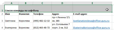 Excel 2013 за да настроите текста в редове и обединяване на клетки в Excel