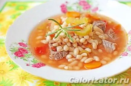 Supa de fasole cu rosii - calorii, compoziția, descriere