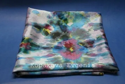 Fancy копринен шал Shibori техника в свои ръце