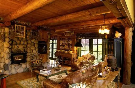 Condiții de viață într-un stil rustic - 20 fotografie design interior