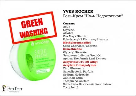 Zöldrefestés hónap Yves Rocher krém - nulla hiba Ecotest
