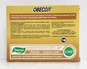 Cum pentru a curăța indicațiile Ovesol hepatice pentru utilizare, compoziție - trăi sănătos