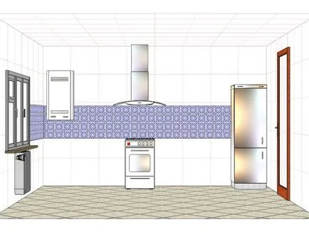 Висококачествени кухненски дизайн по проекта как да се правят измервания - 8 снимки