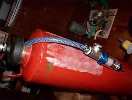 Как да си направим мотора на компресора на хладилника и стария пожарогасител фабрика хоби
