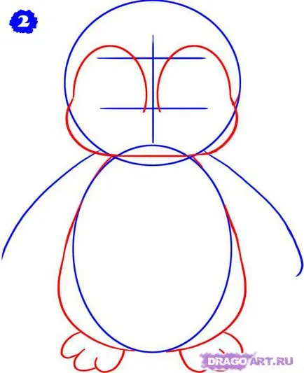 Cum de a desena un pinguin de desene animate etape creion