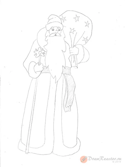 Как да нарисувате Дядо Коледа - уроци по рисуване
