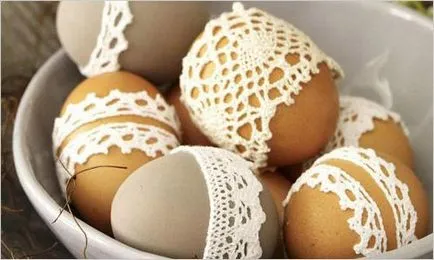 Hogyan fessünk tojást hagyma bőr sima, mintás, fényes zöld
