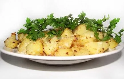 Как да се готви вкусни пържени картофи с пържен, spacesmen