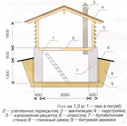 A víz a növényi pit garázs