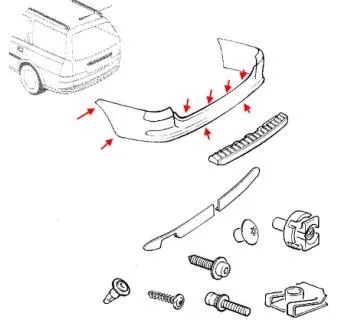 Scoaterea barei de protecție Opel Vectra B din față și din spate (1996