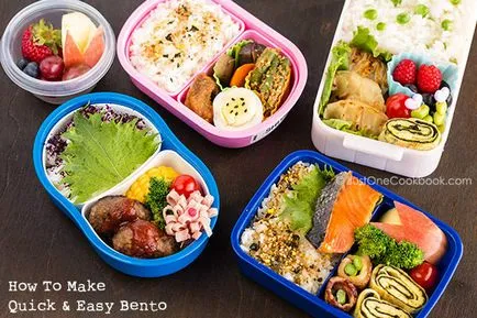 Hogyan kell összeállítani egy bento - fordítás csak egy szakácskönyv