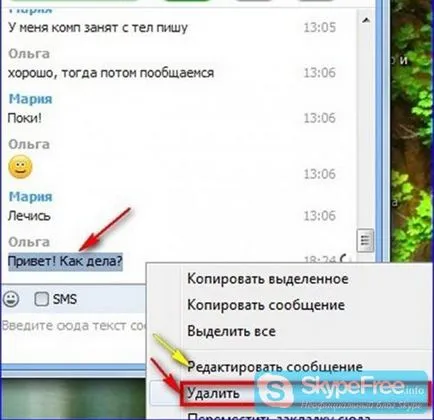 Как да изтриете съобщения в Skype инструкцията за употреба