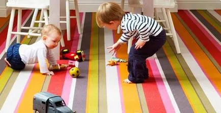 Hogyan válasszuk ki a szőnyeget a gyerekszobában ajánlások