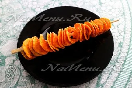 Chips mikrohullámú sütőben, a recept egy fotót