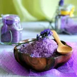 sare de baie Lavandă cu mâinile, sărurile tale de baie lavanda