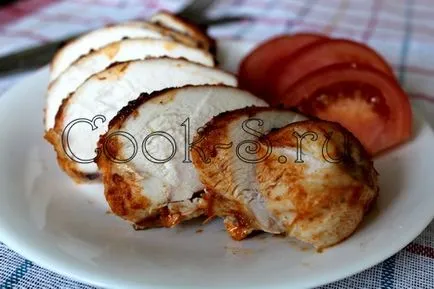 Пилешко филе с мед - една стъпка по стъпка рецепта със снимки, пилешко месо