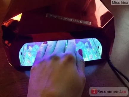 Lampă cu led pentru polimerizarea de lac gel AliExpress modă în formă de diamant 36W condus CCFL uscator de unghii