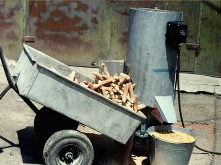 Corn sheller irányítani a saját kezét