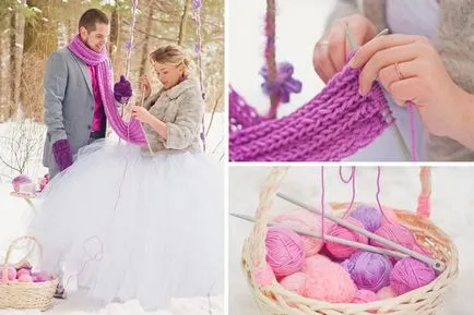 nunta tricotate, sau ideea de decorare nunta pentru mireasa-cusătoreasă - Masters Fair - Mână