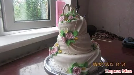 Az első esküvői torta kendők! Sütemények, sütemények, torták, édességek masztix - Home Moms