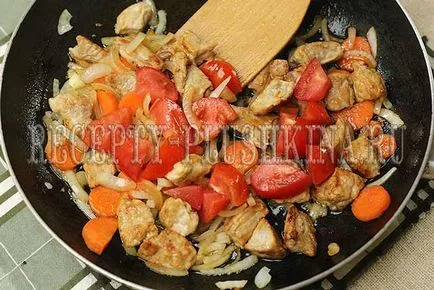 Hús a pot a burgonya a sütőben egy lépésről lépésre recept