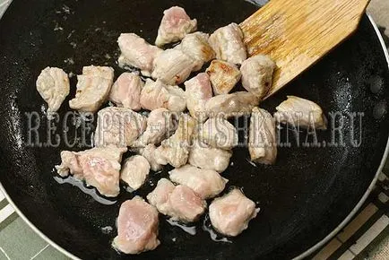 Hús a pot a burgonya a sütőben egy lépésről lépésre recept
