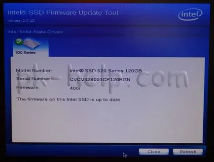Обновяване на фърмуера на Intel SSD 520