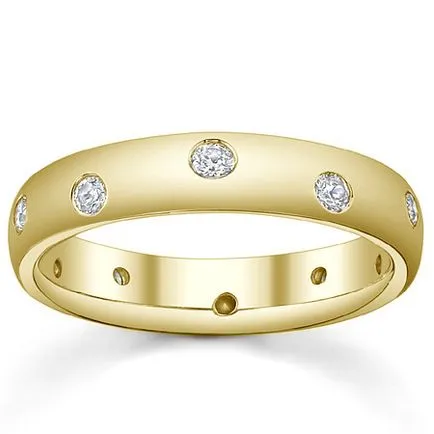 Esküvői arany gyűrű Tiffany - co fényes szikra a katalógusban, vesz egy jegygyűrű, „Tiffany”