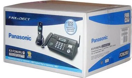 Panasonic KX-fc962ru - kombinációja DECT és fax a modern irodai