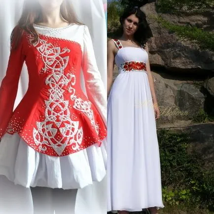 Rochie în stilul modelului ucrainean imaginat seara, finala si casual