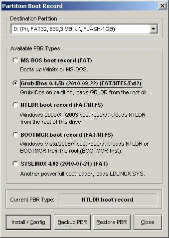 Az indító vaku ablakok és hirens boot CD-t (winsetupfromusb 1