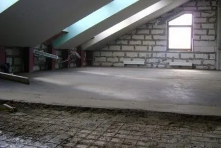 Vărsarea pardoseala din beton, cu mâinile lor (video)