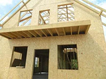 Az előnyök a frame-panel házak építése során és az üzemeltetés során