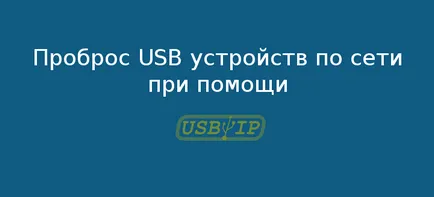 Cireașa de USB de pe dispozitive de rețea folosind usbip, profhelp