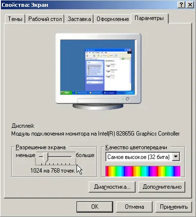 Rezoluția ecranului monitorului - toate pentru reglare si reparatii de calculatoare