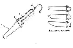 Cutter pentru spuma de plastic cu mâinile lor din materiale de resturi