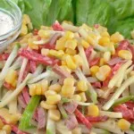 Saláta nyelv, zöldségek és sajt „saláta receptek
