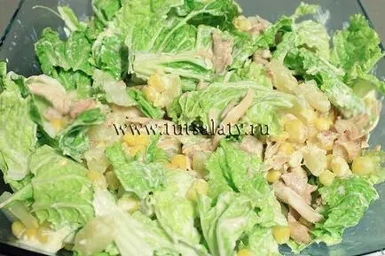 Csirke saláta és Anas 4 recept lépésről lépésre fotók