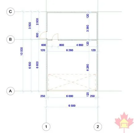 Най-популярните проекти на гаражи за 2 коли (в hozblok), сибирски домакинство