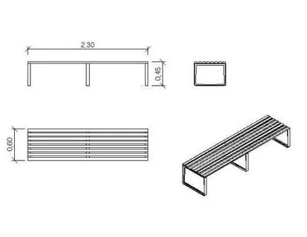 Bench tubului în formă de modul de a face propriile lor mâini toate trompetele