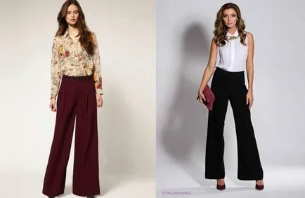 Pantaloni pentru femei evazate un stil și mai multe imagini de moda