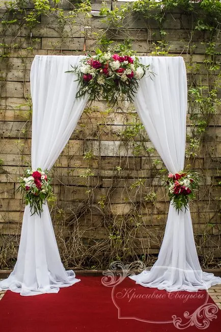 Floristica de nuntă și decorațiuni de nunți din Moscova