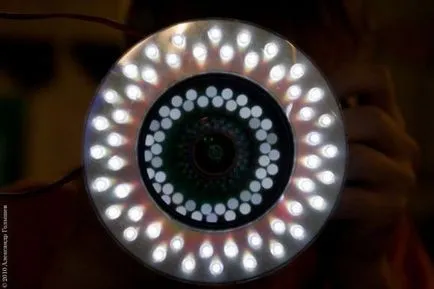 iluminare cu LED-uri pentru fotografia macro cu propriile lor mâini