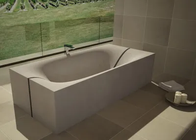 Bath betonból - alapvető pillantást a stílus