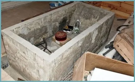 Баня, изработени от бетон с ръцете си видео, постижения, снимка в интериора