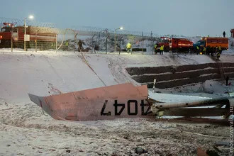 Vnukovo în timpul aterizării prăbușit Tu-204 din aripi roșii