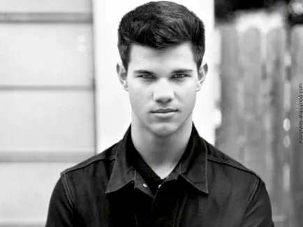 Actorul Taylor Lautner și fotografia lui tunsoare elegant, tunsori si coafuri foto